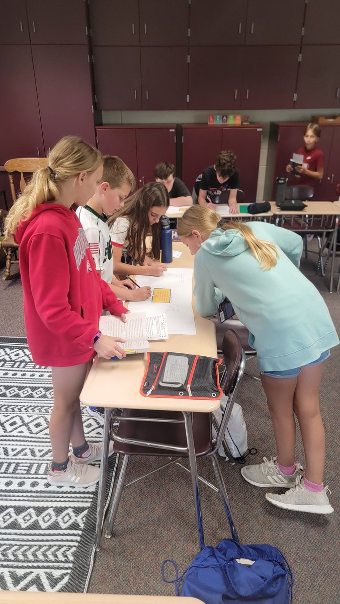 teubnerj's tweet photo. Today, we practiced using accountable talk, using the book, The Secret Sheriff of 6th Grade, by Jordan Sonnenblick @JSonnenblick. What an engaging book to start the year! https://t.co/tDanX9wHof
