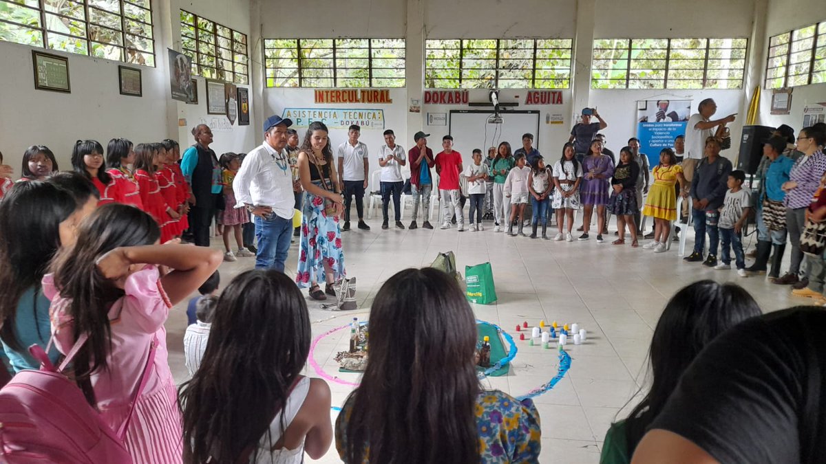 ICBFColombia's tweet photo. #PorLaNiñezIndigena en Pueblo Rico, #Risaralda, donde la directora de Familias y Comunidades, Haidy Duque, acompañó la conmemoración del Día Nacional de la Niñez y Adolescencia Indígena, junto a las comunidades Embera Katío y Embera Chamí; sabedores y sabedoras Inga y Pastos. https://t.co/K30mkKALV8