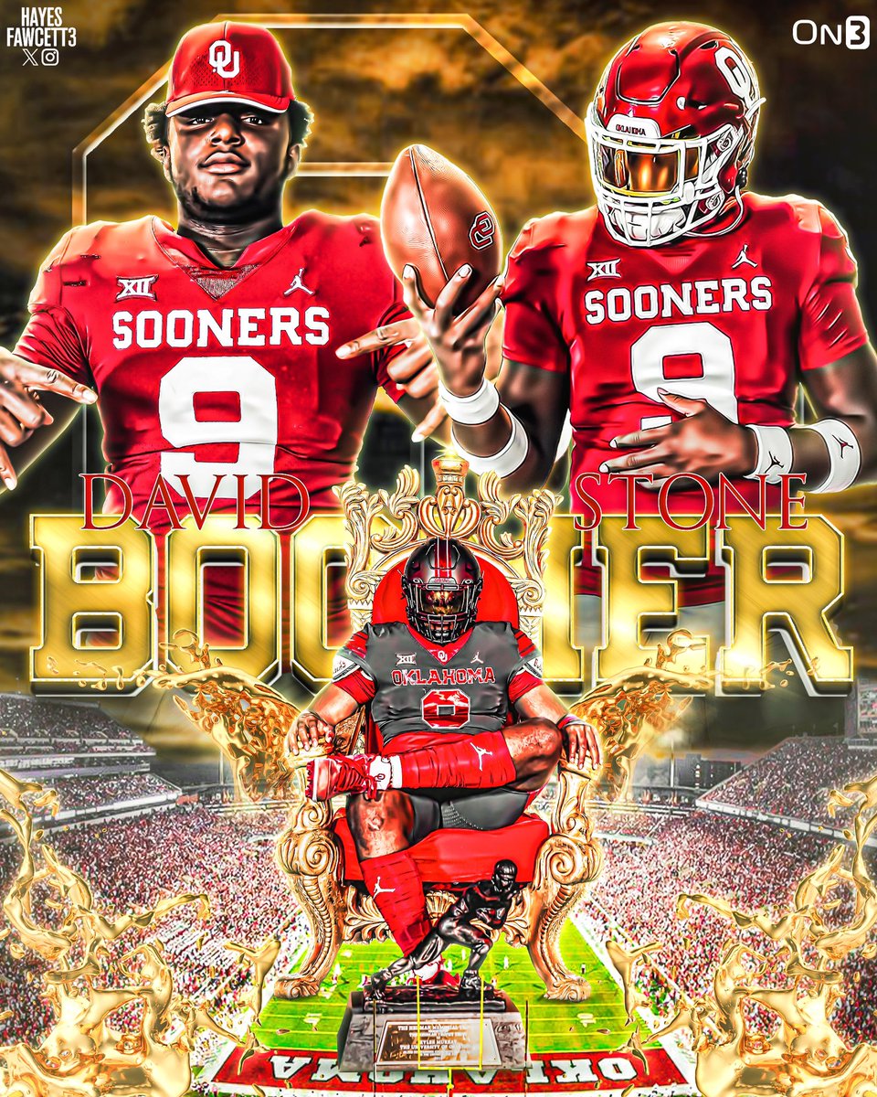 BREAKING: Five-Star Plus+ DL David Stone has Committed to Oklahoma!

The 6’5 270 DL from Oklahoma City, OK chose the Sooners over Miami, Michigan State, &amp; others 

Stone is ranked as the No. 8 Player in the ‘24 Class 

on3.com/college/oklaho…