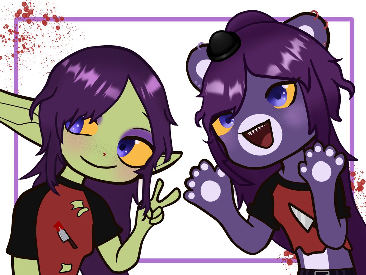 Ahhhh thank you @DemarkiusDavis for the art you adorable goober 💜💚💜💚