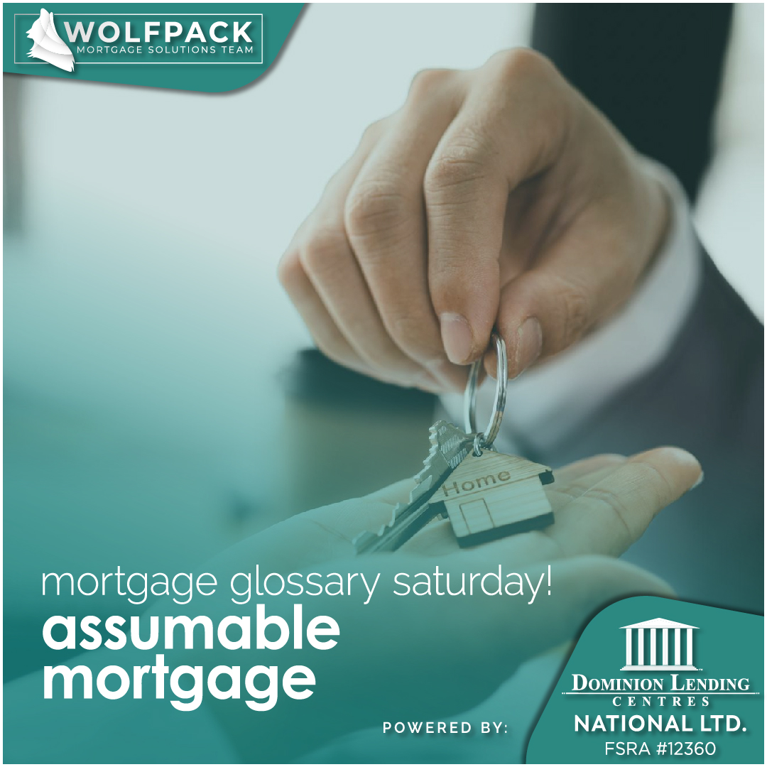 Wolfpack_Allan's tweet photo. Mortgage Glossary Saturday - Assumable Mortgage

An #assumable #mortgage is a mortgage that may be transferred from the property’s seller to the purchaser without changing the terms of the original mortgage. https://t.co/PQXjbshDQt