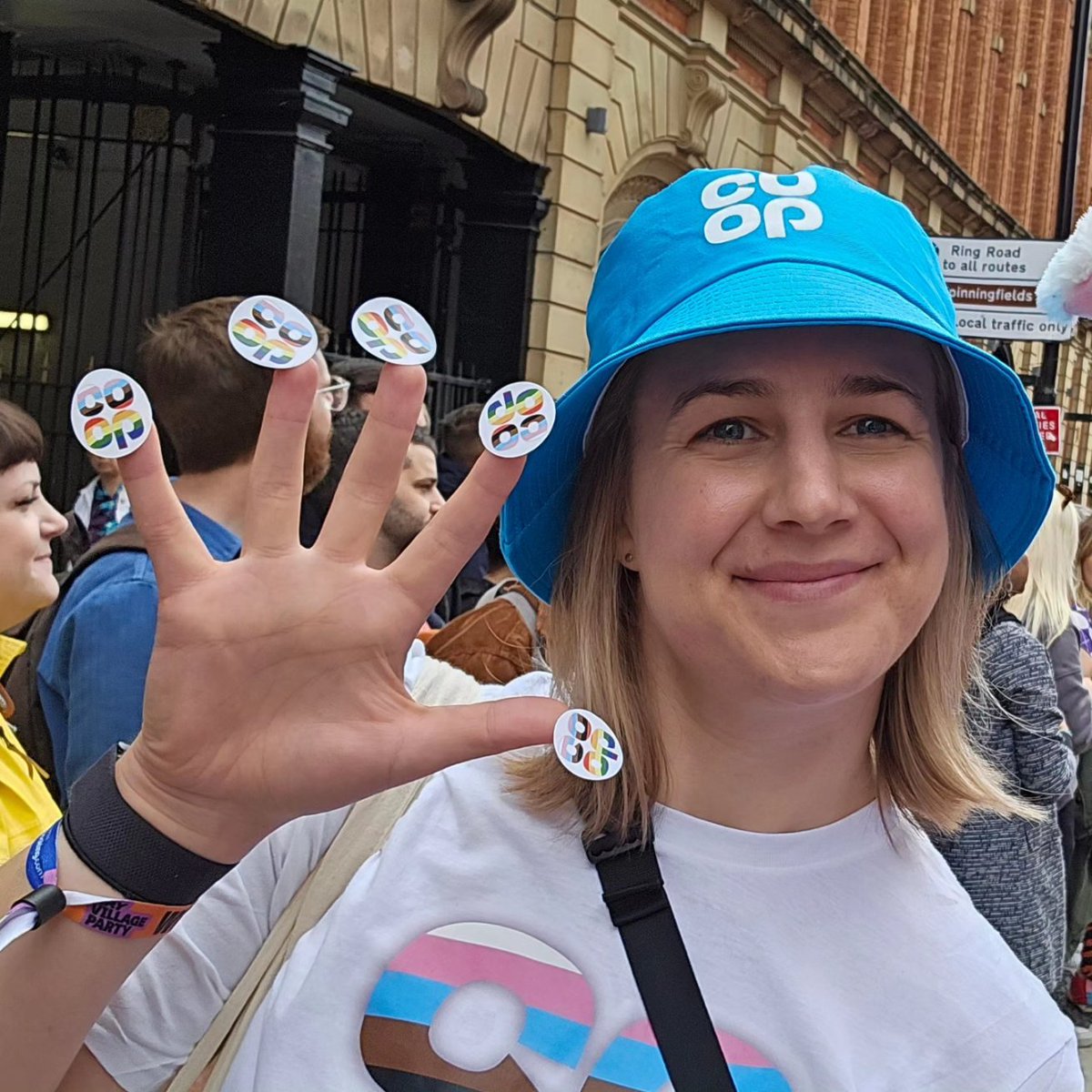 W1ldNat's tweet photo. Proud for Pride @CoopRespectLGBT @coopuk @NisaLocally @NisaRetail @MADLcharity #ManchesterPride #PrideInManchester https://t.co/raLKhS7eH5