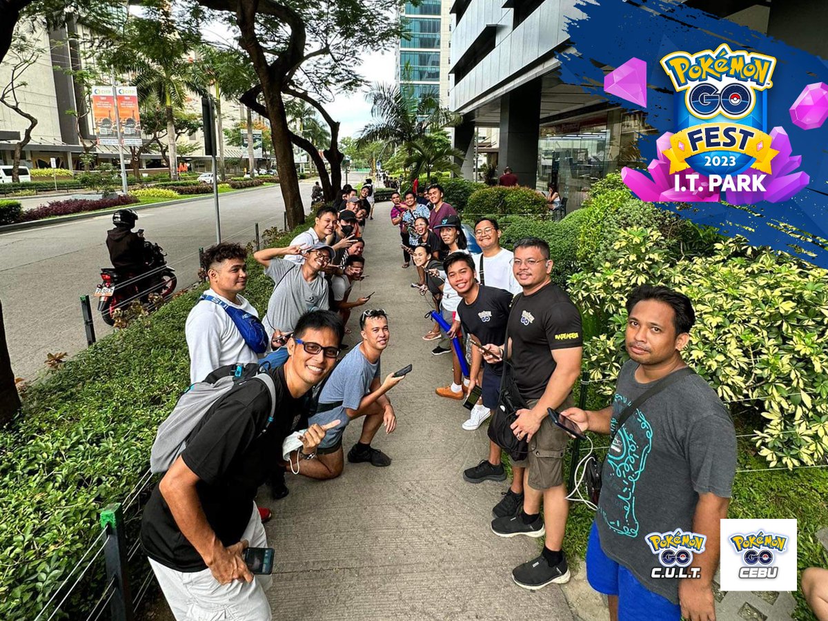 PokemonGoCebuPH's tweet photo. Global #PokemonGOFest2023 Day 1!
It was definitely a fun-filled event for everyone who joined us around I.T. Park while catching our way to collect shinies and raiding legendaries. See you again on the field today as we take on Mega Rayquaza!
#PokemonGOCebu #PokemonGOCULT https://t.co/23cAoNpr3a