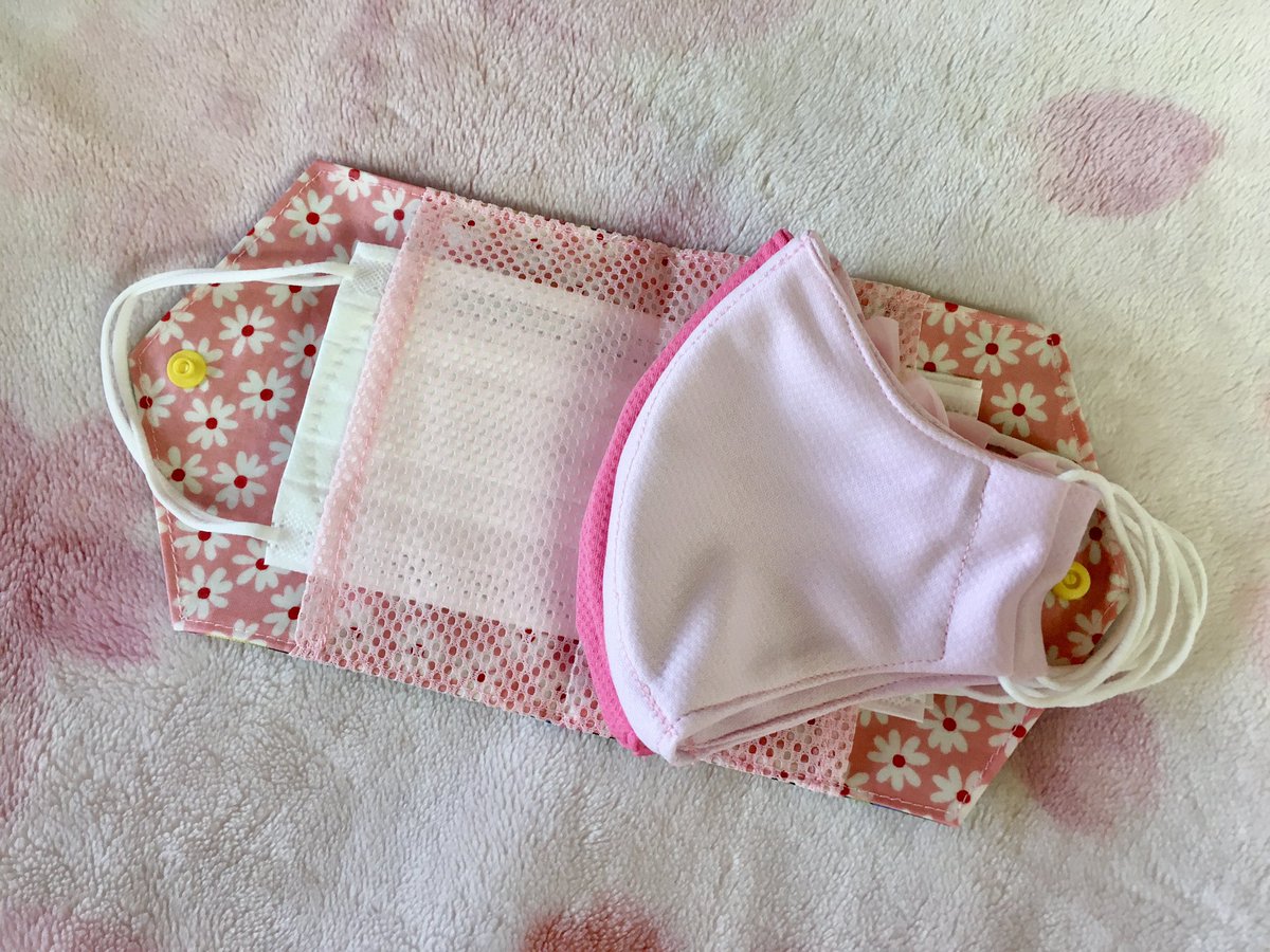 「マスクカバー作りました参考:*たびぬ*mama's handmade 」|さとPON🌸BOOTHで通販中のイラスト