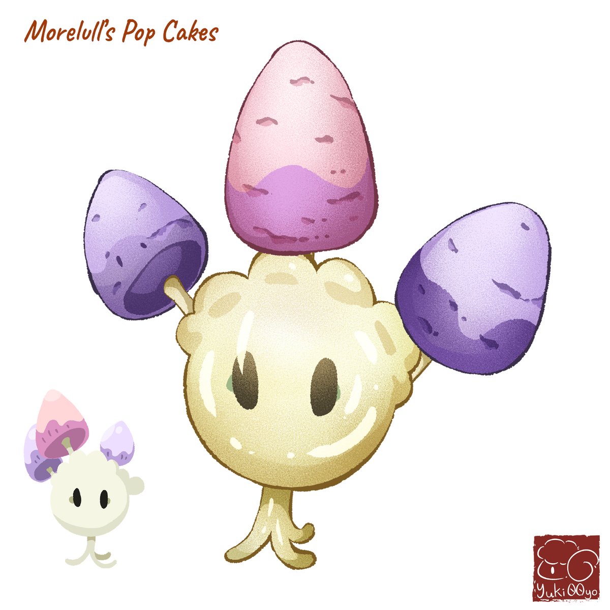 Yuki00Y's tweet photo. 755 Morelull's Pop Cakes
- Yam flavour

=================
#foodart #foodillustration
#illustration
#foodieart #絵 #イラスト
#食べ物イラスト
#イラスト好きな人と繋がりたい
#Pokemon #ポケモン
#Pokemonimaginarycafe
#popcake #ネマシュ #Morelull https://t.co/bCGOeH0KpF