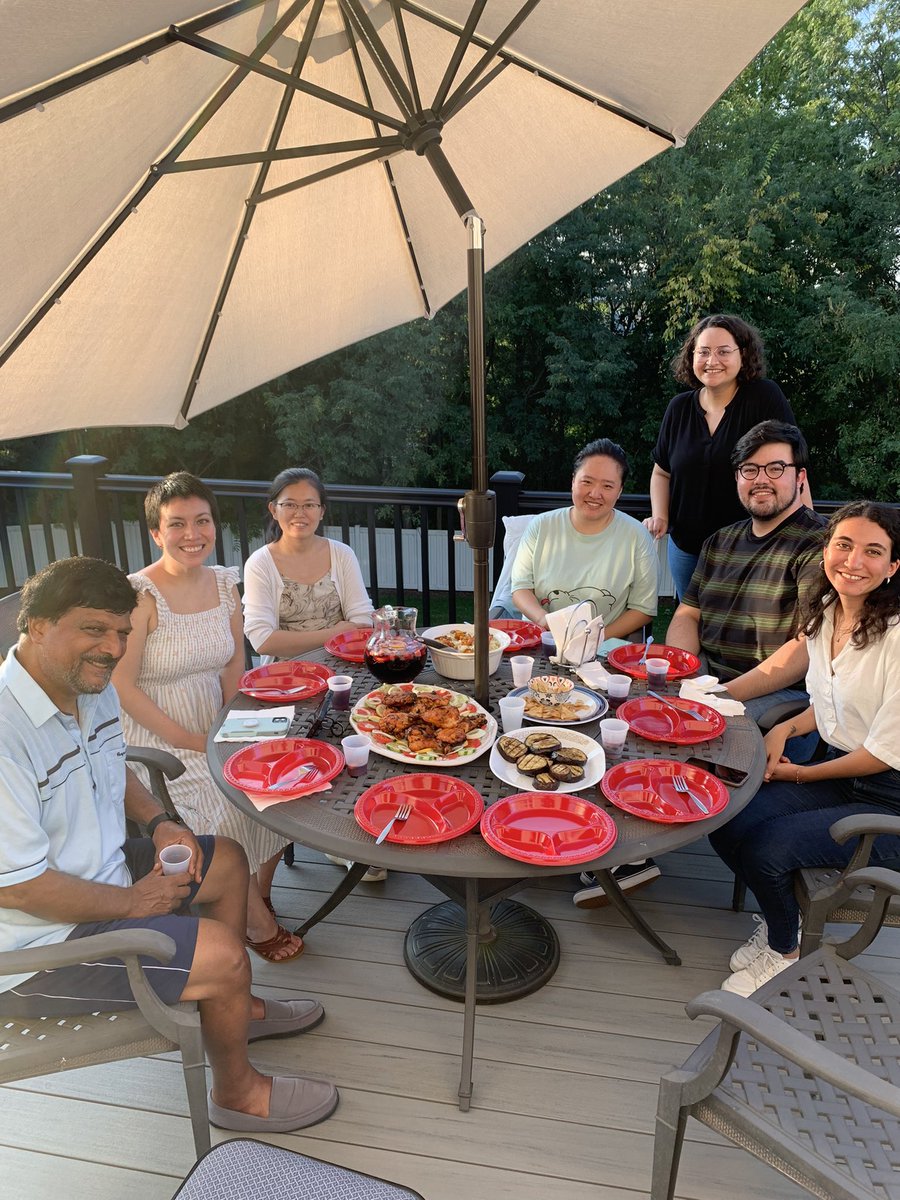 Welcoming my doctoral advisees back to campus for a productive new academic year—with sangria and barbecued tandoori chicken!