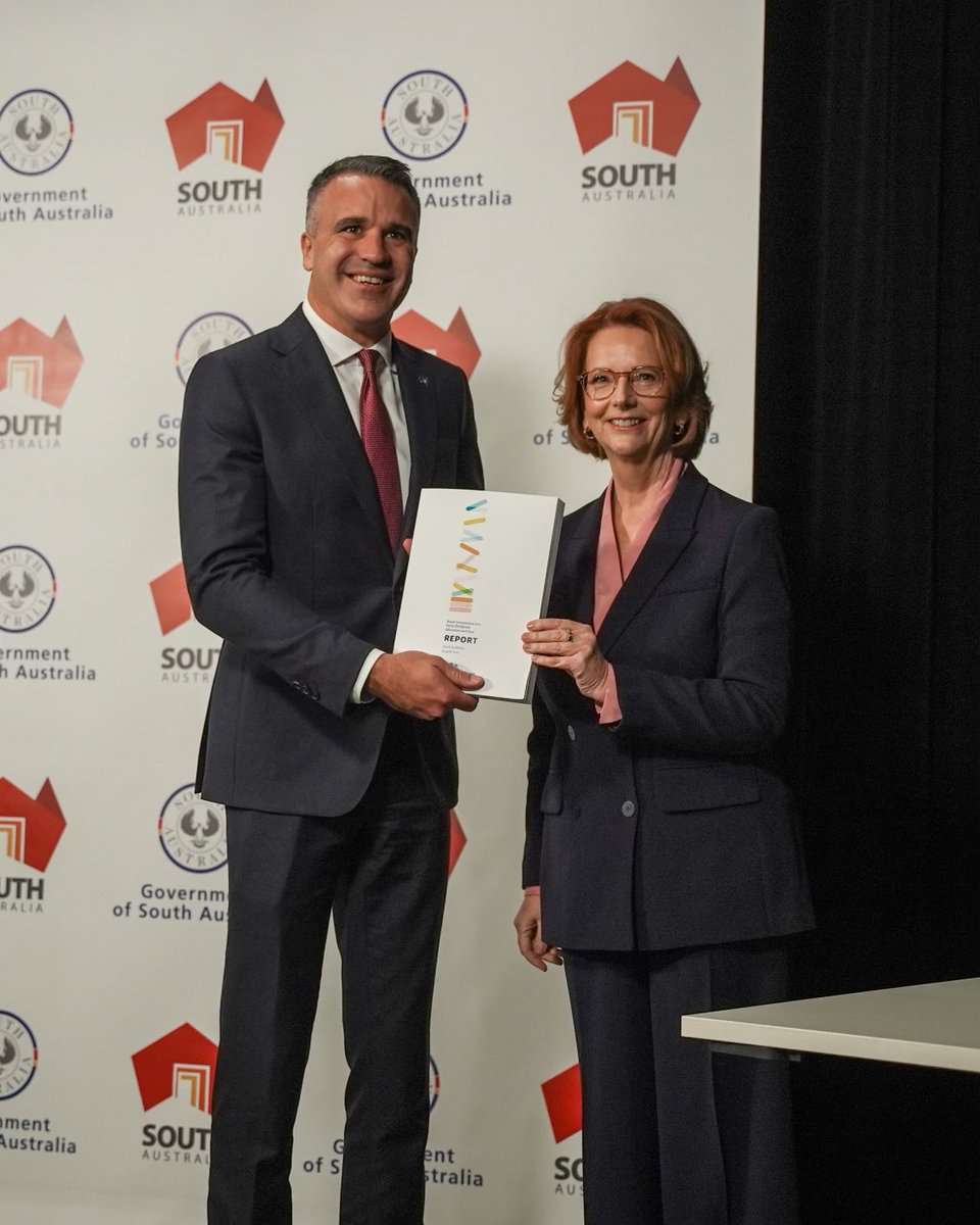 PMalinauskasMP's tweet image. South Australia will become a national leader in early childhood development - improving the lives of thousands of children.
 
Today, the Royal Commission, led by Julia Gillard, has released its report which sets a clear pathway for South Australia to achieve this.