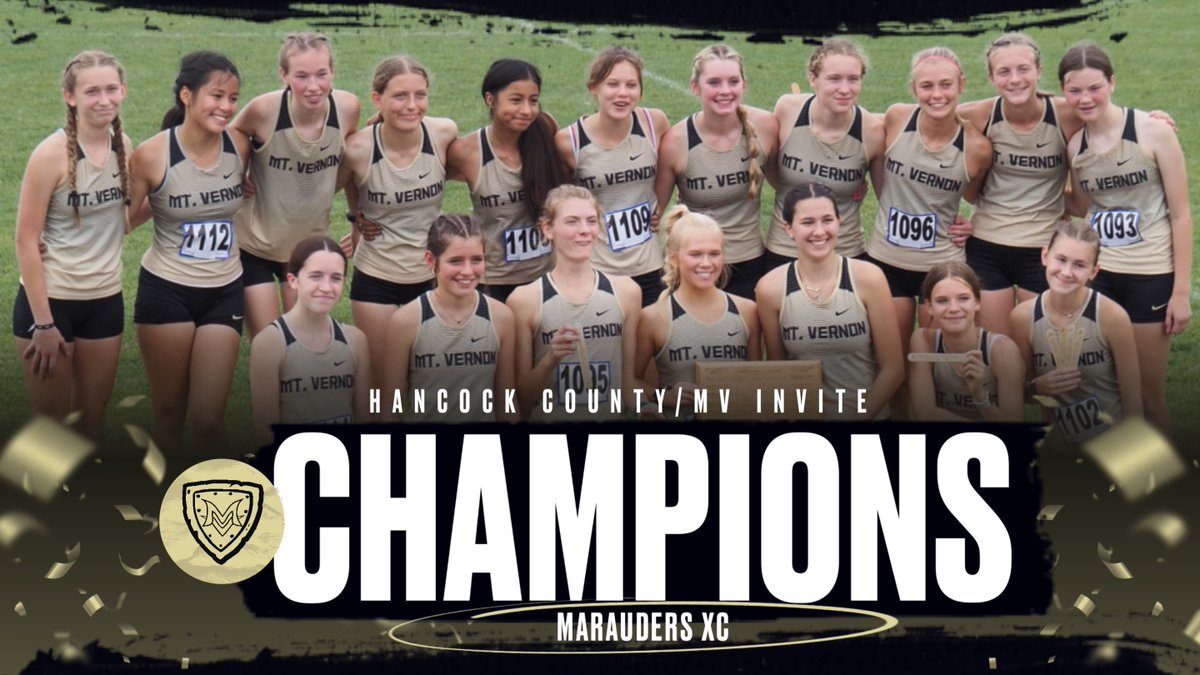 mvmarauders's tweet photo. Girls cross country earned a clean sweep today, winning the combine MV Invite and Hancock County Titles!  Hannah Hauser was the individual Hancock County champ!

#RiseAsOne https://t.co/7oISSX1gOZ