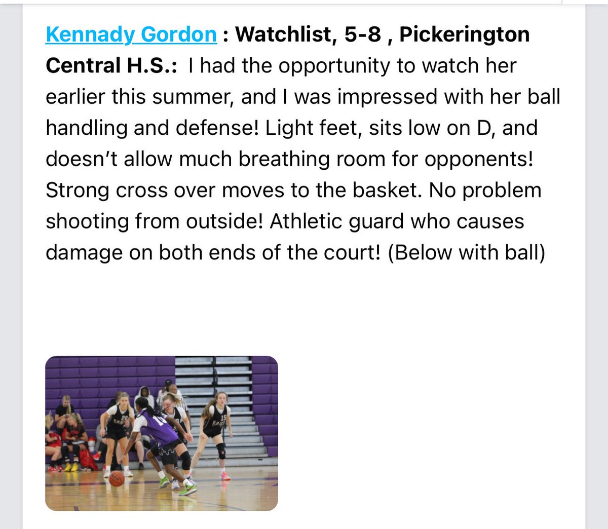 PCTigersGirlsBB's tweet photo. 👀 keep ‘em peeled … 

‘25 G @Ken_Gordon10 is coming in ready to cause some problems . @PrepGirlsHoops words it perfectly in this write up on Kennady, “causes damage on both ends of the court!” 

Question now is … who is going to be on damage control?! 

Let’s get it, Ken! https://t.co/nSp3EUPzrK