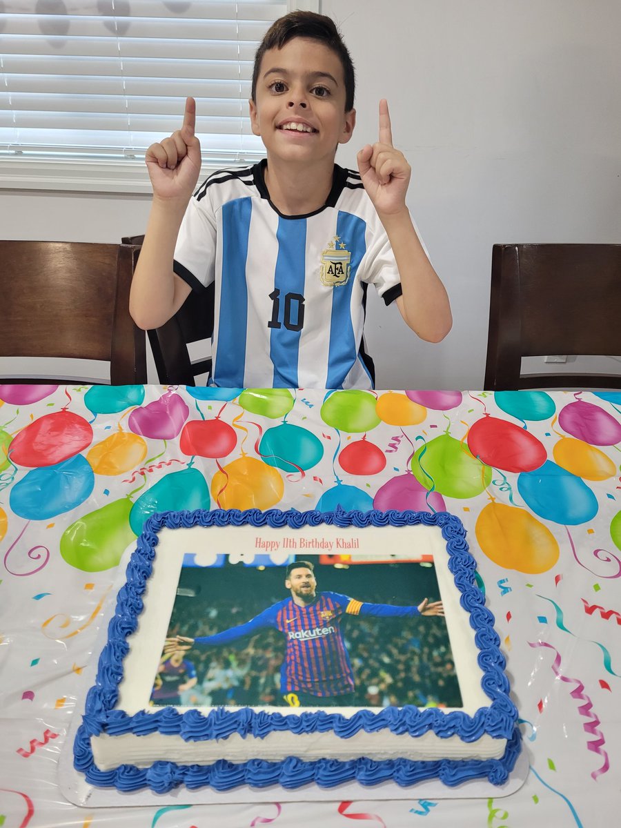 ramziatris's tweet photo. Happy birthday to my son Khalil who is obviously a big Messi fan ;) https://t.co/IXkxjcCjLV