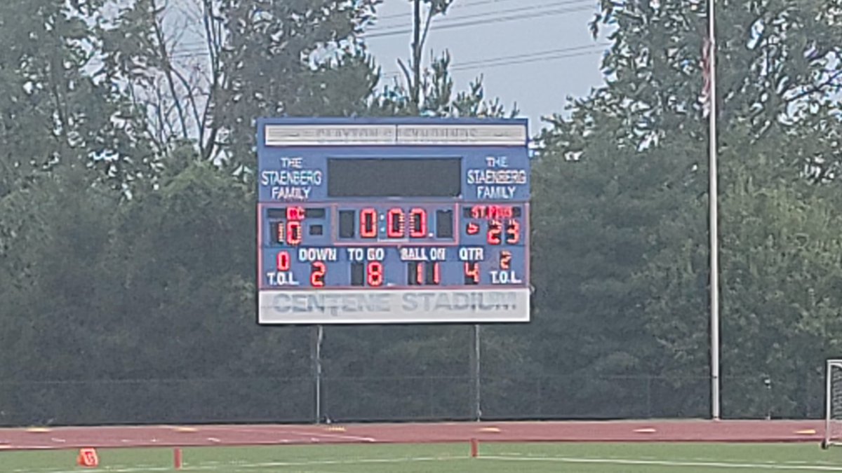 stplancersports's tweet photo. St. Pius X DEFEATED Clayton/Brentwood 23-10 to go 1-0 on the season 
#LANCERPRIDE
@hssportscaravan @STLhssports 
@StPX_Football 
@scoreboardguy 
@myleaderpaper https://t.co/lGCYVeRdTI