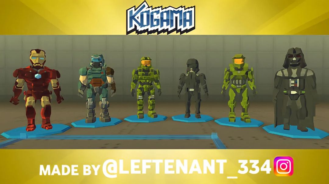 kogama_com's tweet photo. Link to all avatars: https://t.co/KkdWjjMvd7
#starwarsart #darthvader #ironman #doomguy #masterchief #3dmodels #avatars https://t.co/qkqXX4nu0F