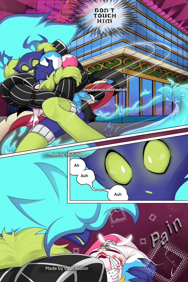 vash_ilusion's tweet photo. Anti-baddie chapter 3 page 36
Poor Fizzy~~  he is so confused and with pain 😫 nooo
Last page of the month I will come back in September 
See yaaa
#helluvaboss #fizzarolli #helluvabossfizzarolli   #ozzie #fizzmodeus #fozzie #Fizzarozzie #antibaddie https://t.co/bfyJrhNcBC