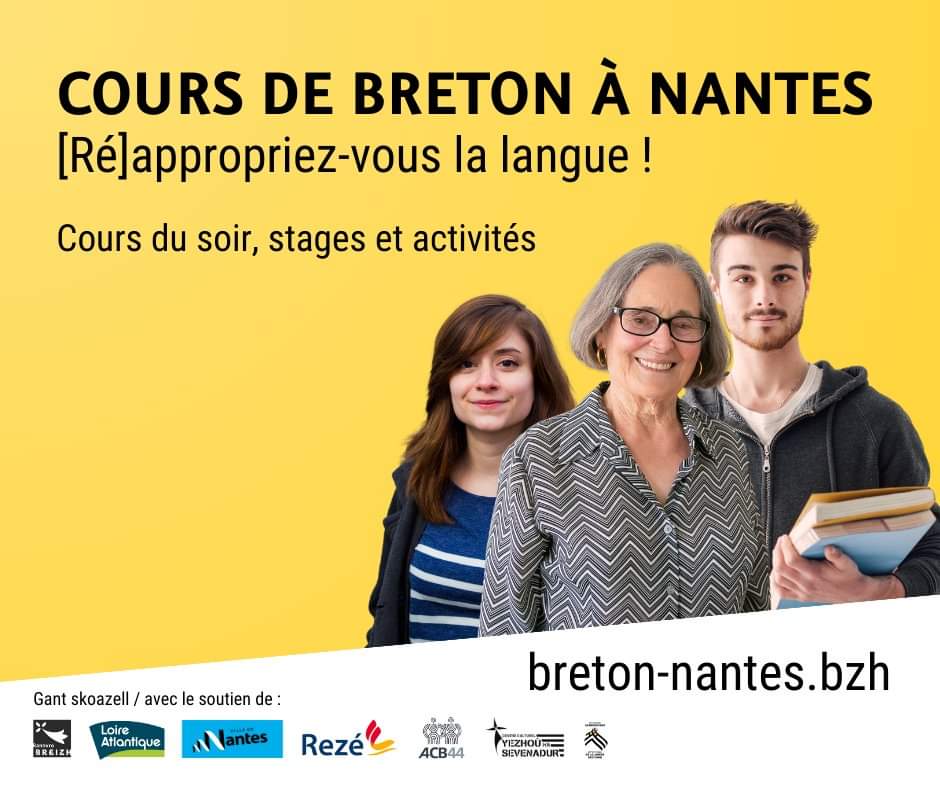 Kentelioù brezhonek zo e Naoned. An holl ditouroù war breton-nantes.bzh
Pour tout savoir sur les cours de breton à #Nantes : breton-Nantes.bzh 
#44bzh