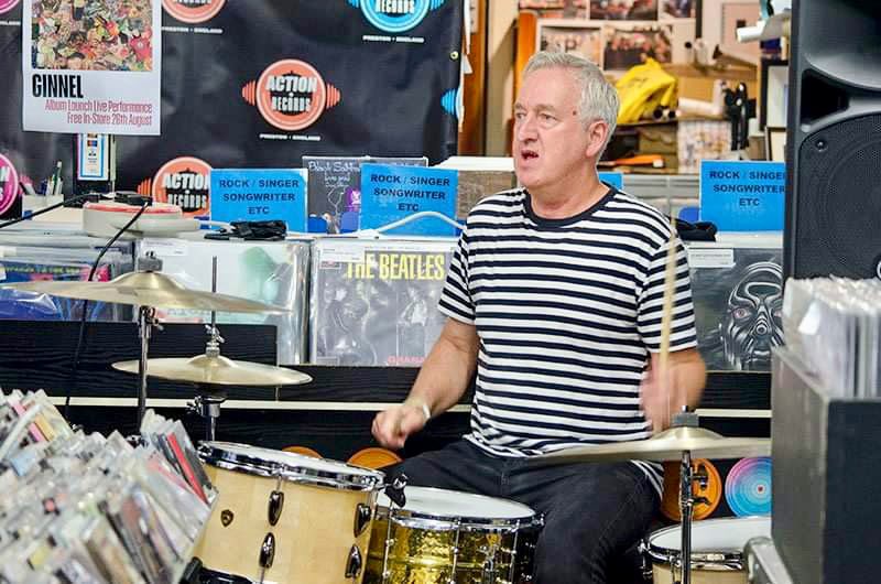JoeGudgeonPhoto's tweet photo. I was at @ActionRecords to document the launch of Ginnel’s excellent debut album 👉🏻 Swab. Scalpel. Sponge.
@Ginnel10 @Gillylancs #postpunk #localband #preston #hometown
#music #vinylcollector #music #intimategig #musicgig https://t.co/eRZ8pWhUbA