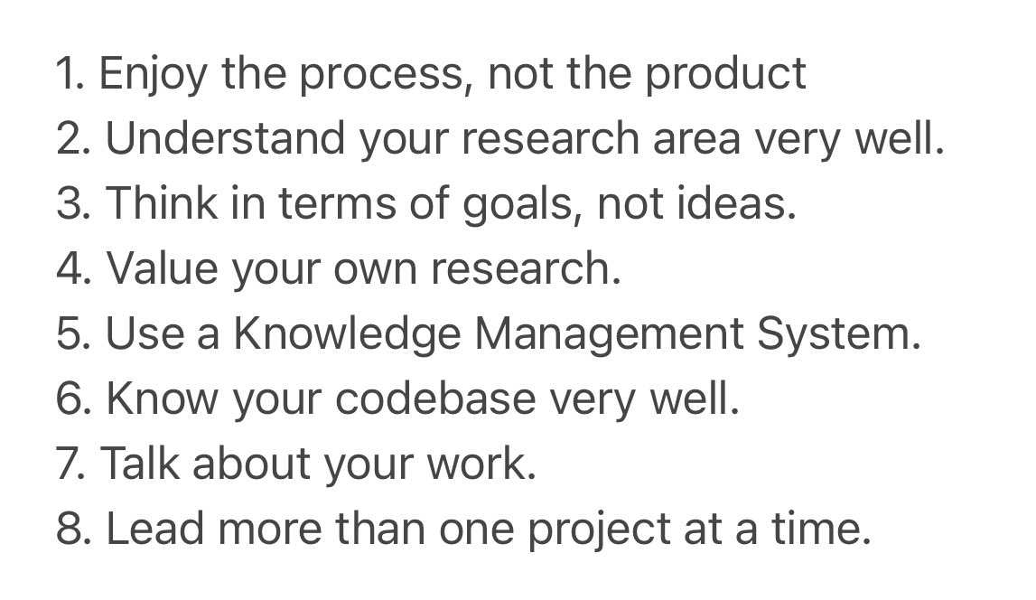 Are you about to start a PhD? Take note of these insightful lessons shared by PhD student @MKhalifaaaa Above all, keep in mind that the Ph.D. years can become the best time in your life—it’s all about your attitude towards the process & your daily habits. ai.engin.umich.edu/2023/08/17/eig…