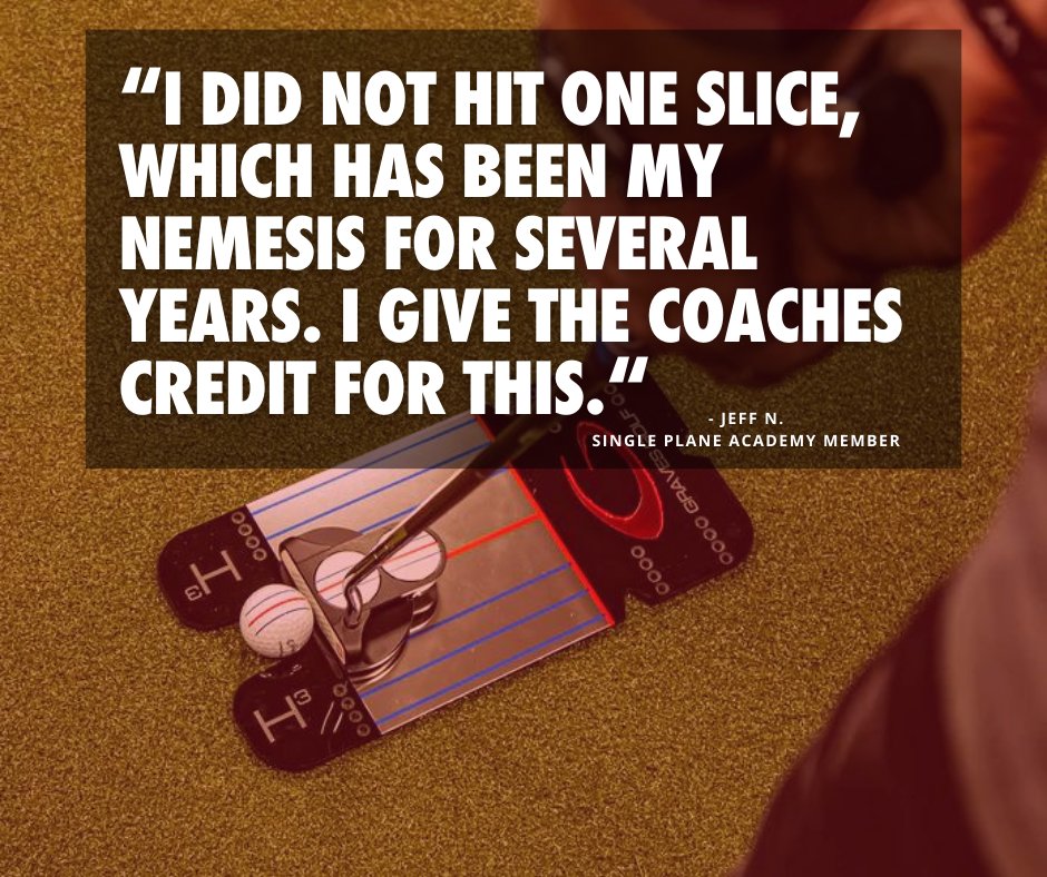 GravesGolf's tweet image. Thanks for the awesome review Jeff! Glad to hear you beat that nemesis slice. 🏌🏼 ⛳ 

#GravesGolf #SinglePlane #GolfSchool #GolfSchools #Golf #GolfTips #ShortGame #customerreview #fivestarreview #testimonial