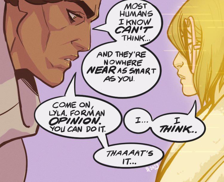 beenie_desu's tweet photo. “I think if I were human… I would be in love with you.”
“Oh.”
#holofang #MiguelOHara #SpiderVerse #SpiderMan2099 #comicredraw #Lyla #comicbook https://t.co/vfdgd8PYXe