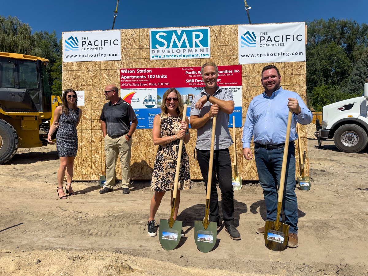 JimmyforBoise's tweet photo. It was such an honor to be a part of the groundbreaking of Wilson Station!

This was one of the very first affordable housing projects I approved in '20, and will be one of the most impactful for our community. https://t.co/y0jJeIWGy8