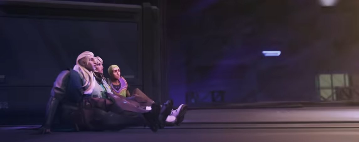 clygerdoodles's tweet photo. This scene looks like they're just watching a horror movie in one of those drive-in movie things😂
They look so invested and in need of popcorn xD
#valorant #sunsetmaptrailer #sova #deadlock #gekko https://t.co/8rsFtNIQB4