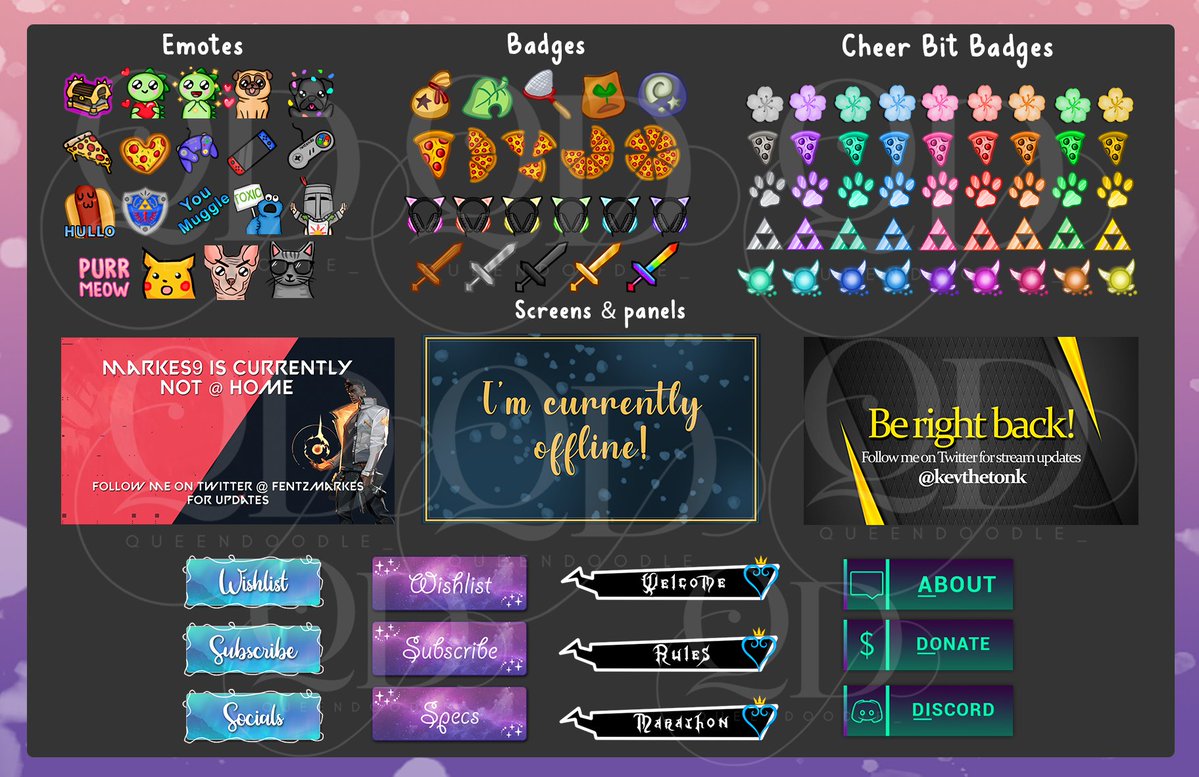 Destiny 2 emotes Witch Queen - 3 emote pack for Twitch Discord