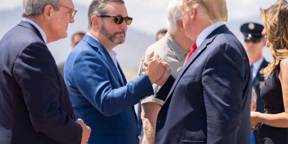 IanJaeger29's tweet photo. 🚨BREAKING: Ted Cruz calls Donald Trumps indictments “political” and “election interference” 

Do you agree? https://t.co/cthhgPPWk3