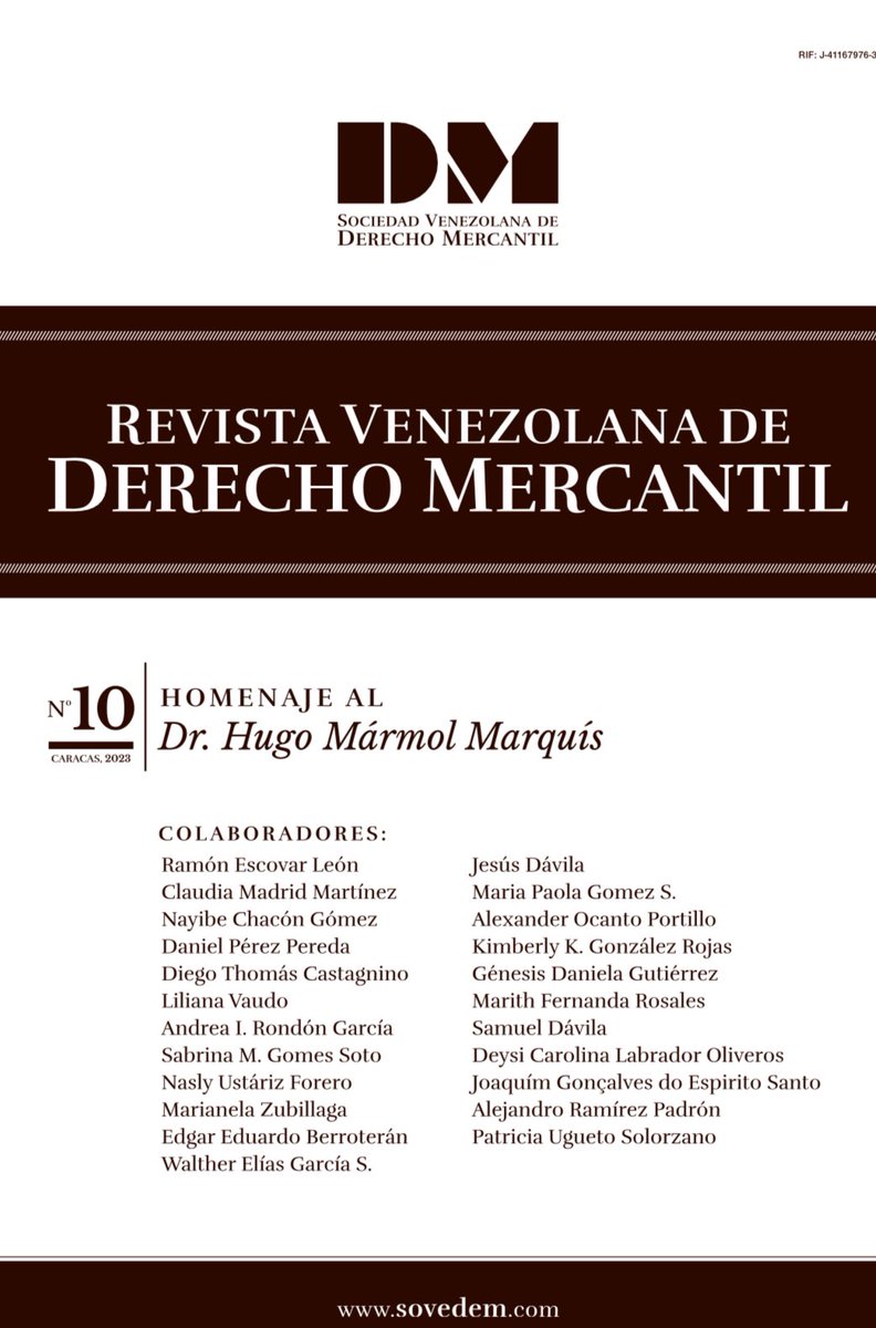 Sociedad Venezolana de Derecho Mercantil tweet media