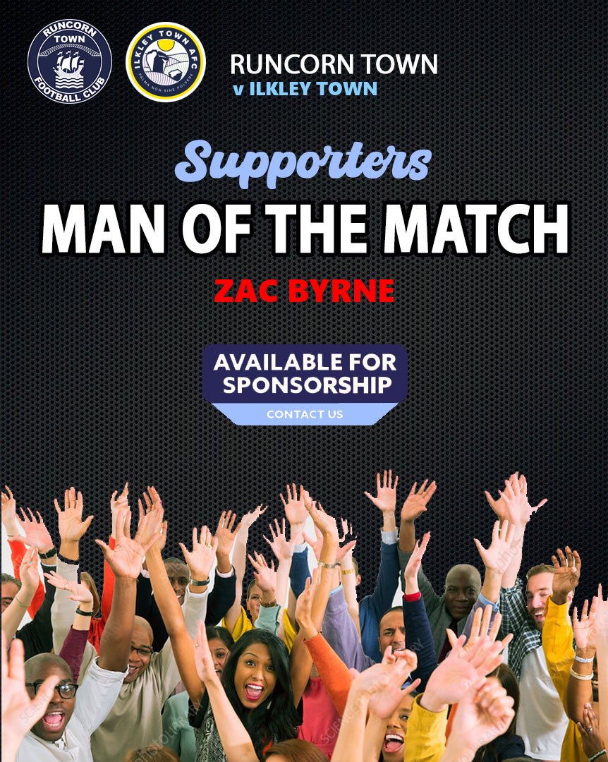 🏆 TOWN FANS MAN OF THE MATCH

Town’s man of the match  chosen by the fans was Zac Byrne.

Zac took his scoring tally to 4 goal in 4 games for town today.