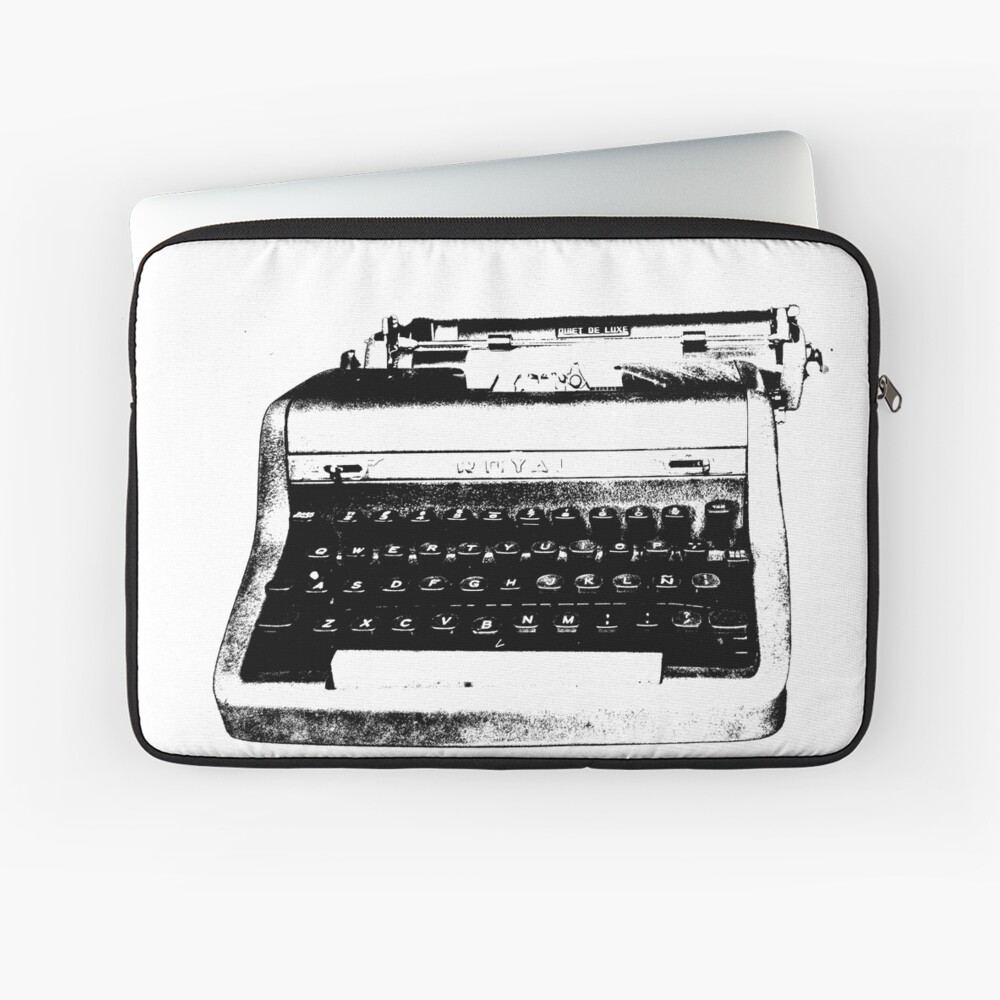 ArtDilaStudio's tweet photo. This laptop sleeve is perfect for writers and artists who want to add a touch of class to their gear. 
#laptopsleeve 
#typewriter
#vintage
#retro
#writer
#artist
#creativity
#nostalgia
#stylish https://t.co/wQOam2Abf7