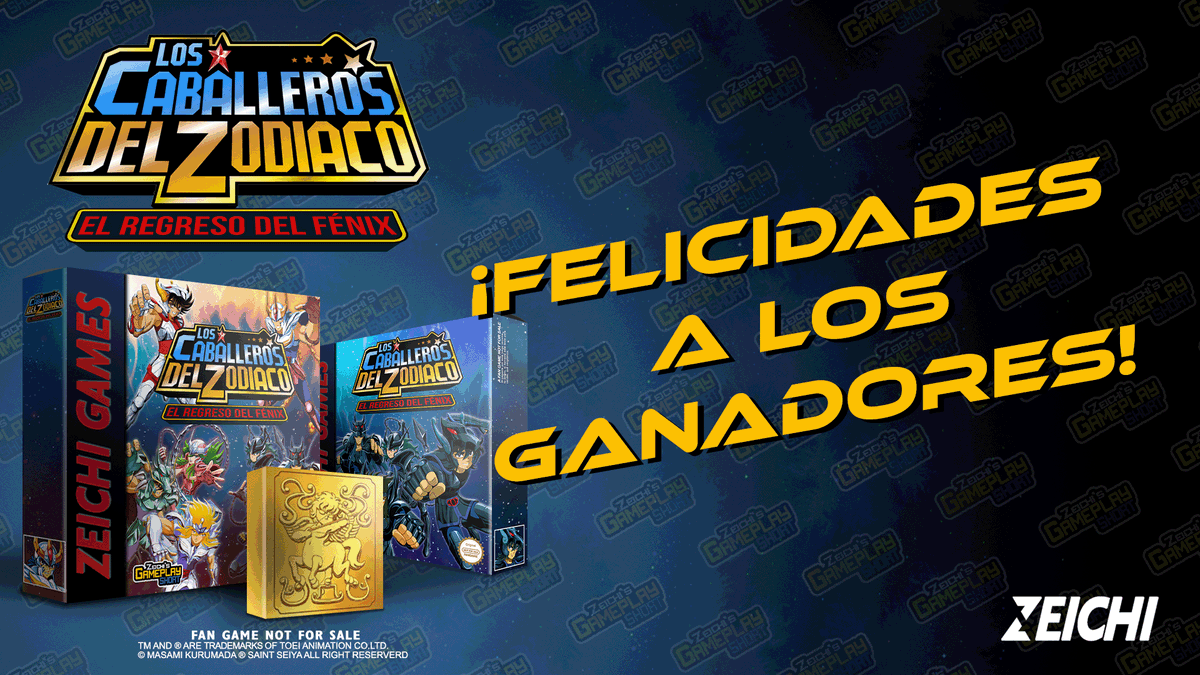 ZeichiGames's tweet photo. Muchas gracias por participar, Fueron 8 los ganadores, no olviden contactarme para coordinar el premio.
Ganadores de la Final Set Edition:
Kensuyijin33
Elivand D'uron
Migamaya
Carlos E Garcia
LucLands

Ganadores de la Black Saint Edition
Fresqui Ivan
Betocookie
Hugo Daniel https://t.co/CxinmxMKq4