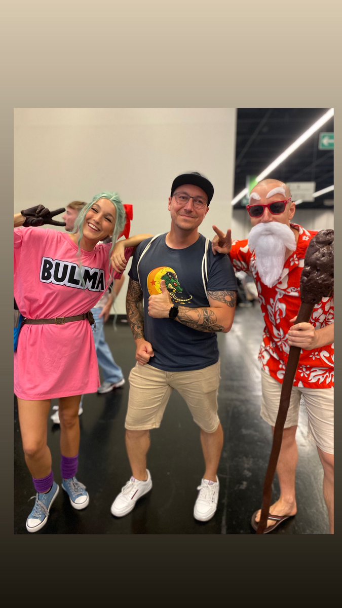 Zwei coole Menschen als Dragonball Cosplay. 😁