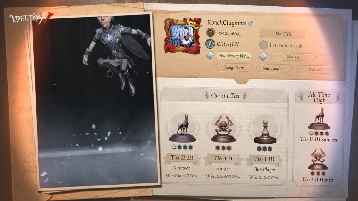 trenchmule's tweet photo. I'm playing Identity V. Fancy a game? https://t.co/2vRJMUG0F9