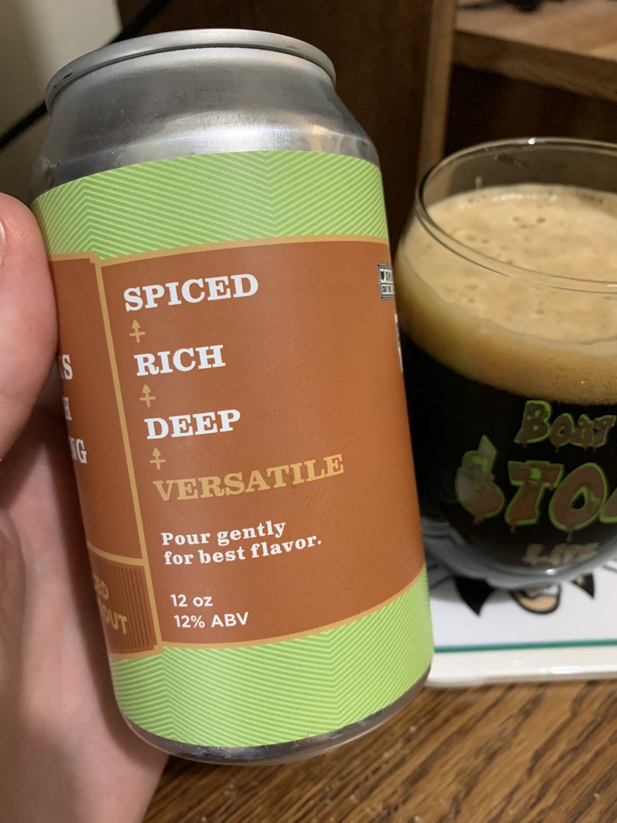 Continuing #stouturday with #parsonsnorth Chai Spiced Imperial Stout 😃💪🍻👍🏈#ohiocraftbeer #drinklocal #CraftBeer @mikeadam16 @Stef_Pellerin @RobFromInternet @BayBeerReviews @beerhunter74 @ManvsAle @CATbrew13 @Senor_Greezy @zappafaye @Just4BeerLovers @ASFreed @cb_phil
