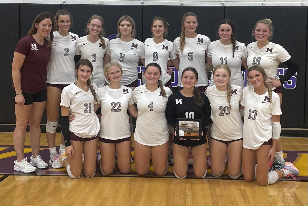 ErinLegendre's tweet photo. ⭐️Musketeers take down Gibault 21-18 and 21-15 to take the championship 🏆 at the Labor Day Tournament. ⭐️
Record now 5-2
🏅Addi Tallman was named to the All-Tournament team. 

Freshman finish5️⃣th at the Belleville East Tourney. 

@RBudfootball your turn! 
 #redbud132 #AllForOne https://t.co/3bXMglje4E