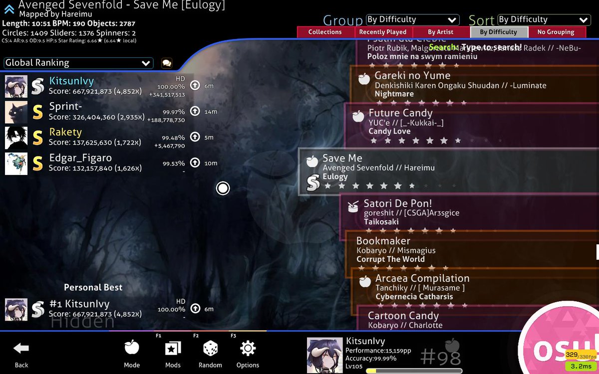 Kitsunivy's tweet photo. Save Me +HD SS

Back to 2 digit with a cool score : D https://t.co/qgFl72nJuF
