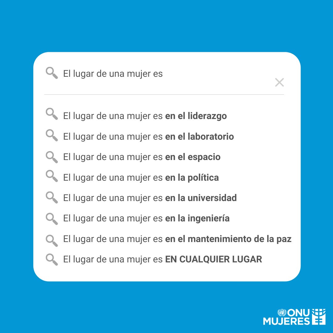 UNESCO_es's tweet photo. Las mujeres deberían conocer su sitio… https://t.co/yOfR4UFjzU