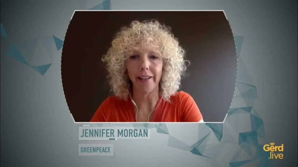 agreenfuturist's tweet photo. Jennifer Morgan, ex-Greenpeace CEO, now SecState &amp; Climate Change Envoy for Germany, Interview 2020 https://t.co/sejlWiRj1z https://t.co/ErvQwM58xo