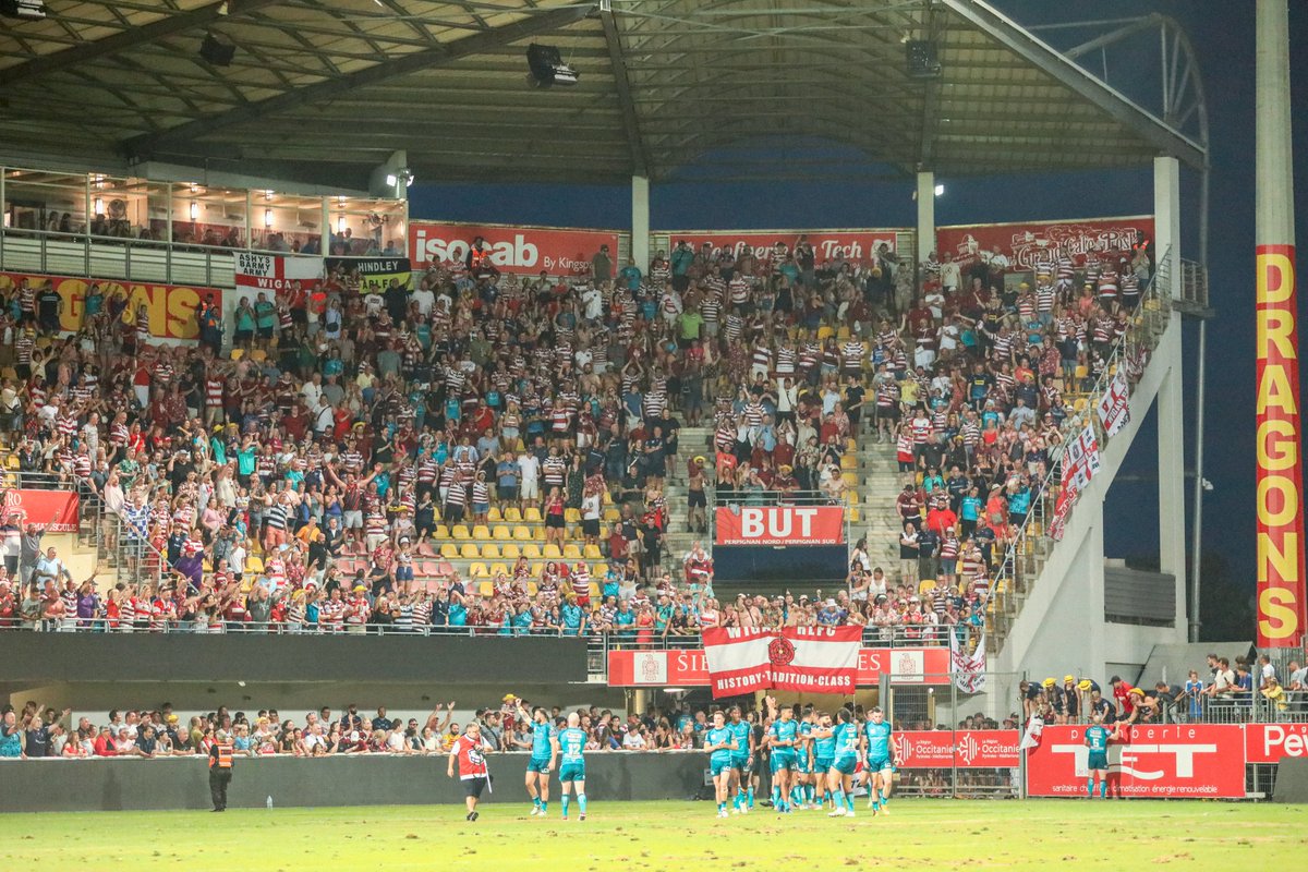 Safe trip back to all the Wigan's fans who made the trip to Perpignan.