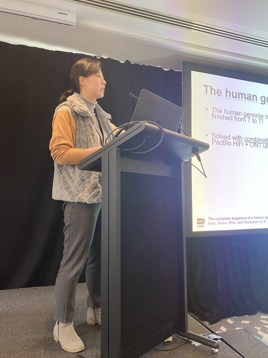 Maren Wellenreuther (@marenwellenreut) on Twitter photo <a href="/ArangRhie/">Arang Rhie</a> opens the Genomics session at #qrw2023 by sharing her insights of what it took to complete the T2T human genome assembly <a href="/ArangRhie/">Arang Rhie</a> opens the Genomics session at #qrw2023 by sharing her insights of what it took to complete the T2T human genome assembly