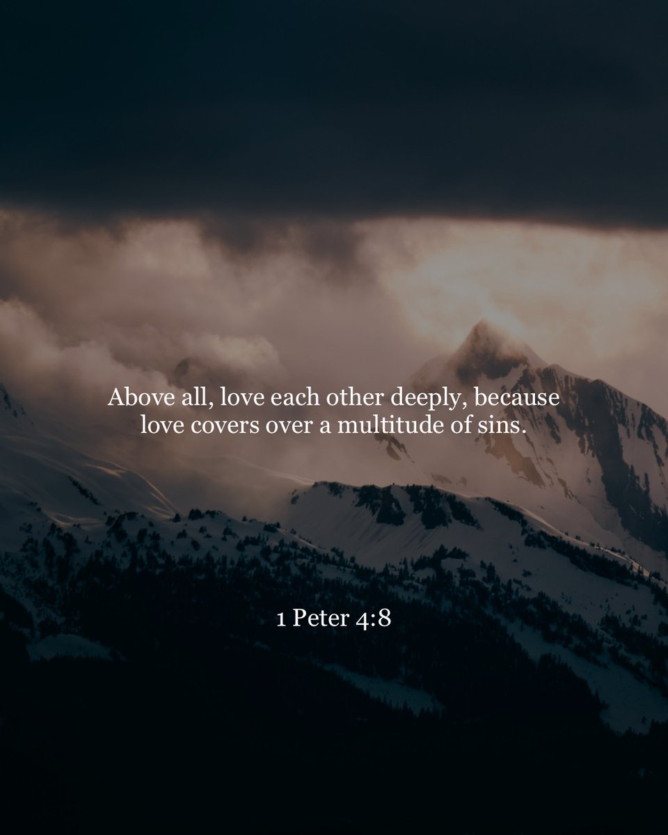YouVersion's tweet photo. 1 Peter 4:8 https://t.co/PObzubODBT