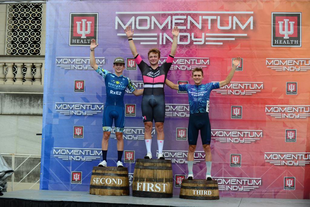 momentumindy's tweet photo. Cheers to our winners and podiums at @IU_Health #MomentumIndy’s Indy Crit! 
 Seen here 📷 

Men’s 2/3 Podium
Men’s Omni Podium https://t.co/E5fpplexoy