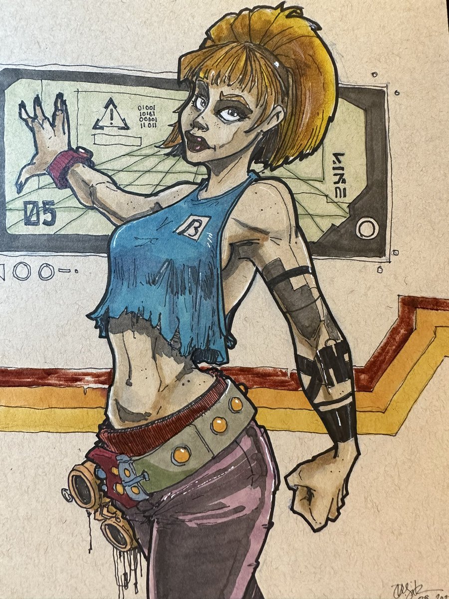 Doodlebags's tweet photo. The #ink and #marker #cyberpunk #razorgirl working in the #sprawl
.
.
.
.
.
#sketchtime #neuromancer #redpencil #countzero #ninja #cyberpunkgirl #cyber #consolecowgirl #cybergirl #matrix #70sstripes https://t.co/YU6lCoCxVZ