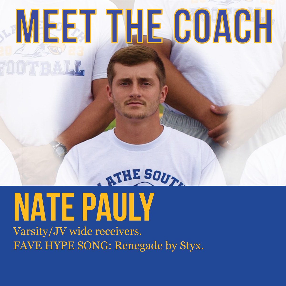 osffbc's tweet photo. #MeetTheCoach, Coach Nate Pauly. @natep_28
@BakerU_Football @STYXtheBand https://t.co/3vgF2ve1D1