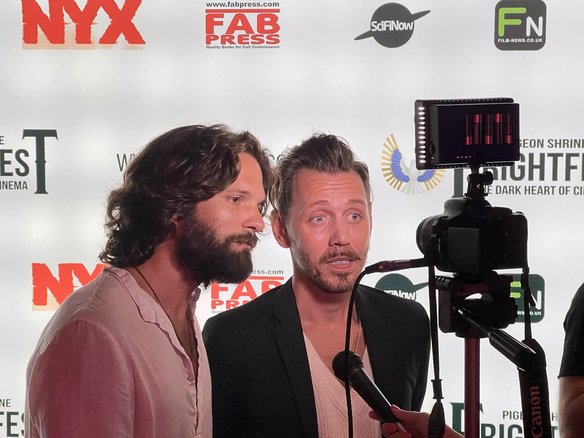 Smithyshere's tweet photo. A parade of almost mythical creatures descended among us for #europeanpremietr of #KonstantosKoutsoliotas’ ocean-soaked suspense #Minore with @alexdaphne @PetitConstantin @davidetucci #NicolasBravos @FrightFest #greekfilms #horrorfilms #community https://t.co/2L5tCale1T