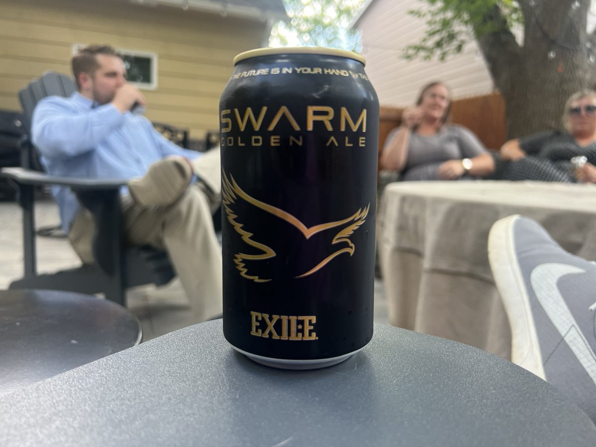 Introduced <a href="/IowaSwarm/">SWARM</a> <a href="/ExileBrewingCo/">Exile Brewing Co.</a> 🍺 to my friends and everyone loves it. I’m going to need to stock up for 🏈 season!