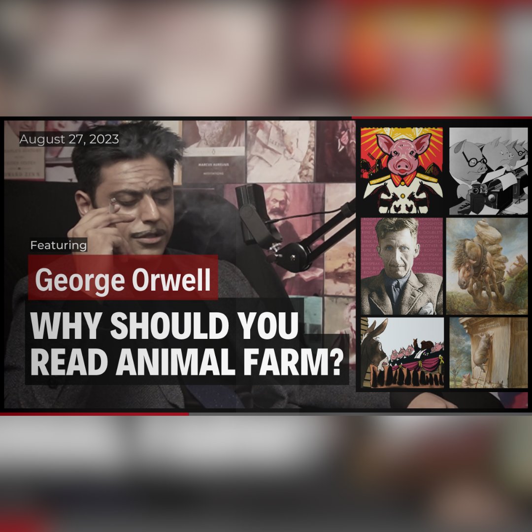 TheIntellPod's tweet photo. Who was George Orwell? What philosophical concepts has he conveyed through Animal Farm? Why should you read this book?

Listen to his insights elaborated by Mian Talha Zahid, impersonating the philosopher himself.

Link: https://t.co/Od7IV4xQzN https://t.co/mesOo4ByHM