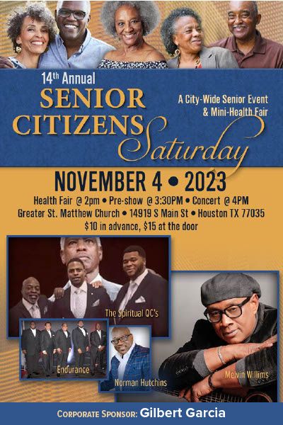 Endurancemusic's tweet photo. SAVE-THE-DATE: 📅 
Join us and more at Greater St. Matthew Church on Saturday, November 4, for Tish's 14th Annual #SeniorCitizensSaturday. 

Pre-show featuring Lady Beatrice Ward &amp; Angelic Voices. For tickets visit: https://t.co/oaaZxbcWz6. https://t.co/6EzRaqEsFk