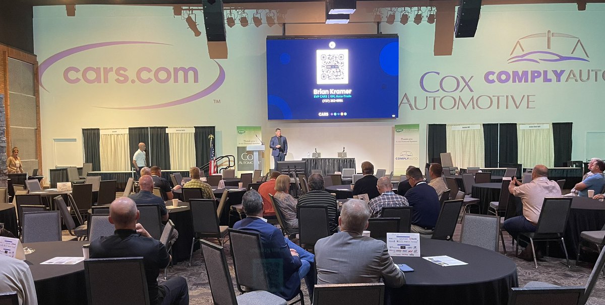 KramerBrian's tweet photo. With the Montana Auto Dealers Association for their annual MTADA conference. Bruce Knudsen put on an amazing event, and we’re extremely grateful that @carsdotcom was fortunate to be a part of it. #cars #MTADA 🚘 #AutoDealers #automotive #montana https://t.co/mmmnR9H18b