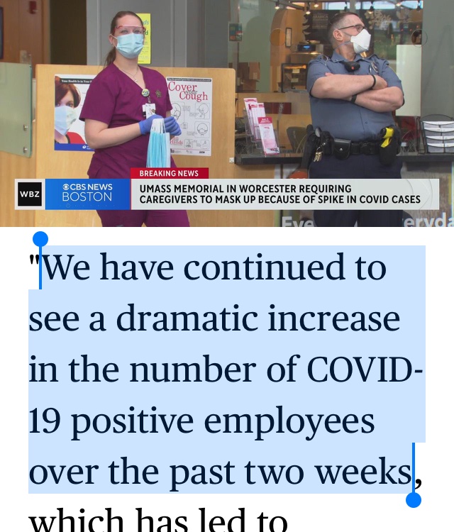 InsightTweeting's tweet photo. Labor costs increase when staff are out sick. And hospitals didn’t expand staffing. So they are resorting to mask mandates. https://t.co/SrA2k5YyDH