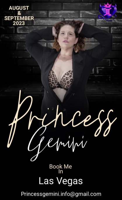 I&rsquo;m available in Las Vegas for Paid gigs only in August &amp; September. Book me Email princessgemini.info@gmail<a href="/tag/model"class="tags"><span>#model</span></a><a href="/tag/actress"class="tags"><span>#actress</span></a><a href="/tag/lasvegas"class="tags"><span>#lasvegas</span></a><a href="/tag/bbw"class="tags"><span>#bbw</span></a><a href="/tag/christmas"class="tags"><span>#christmas</span></a>